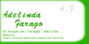 adelinda farago business card
